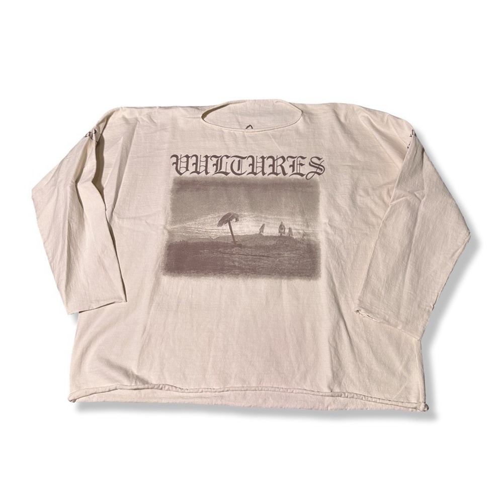 Kanye West Yeezy Vultures Volume 1 Long Sleeve Tee Cream, Beige, Size 1